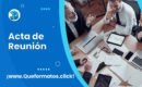 Formato De Acta de Reunión: Que es, como se redacta y ejemplo en Word o PDF