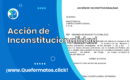 Formato de Acción de Inconstitucionalidad