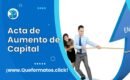Formato de Acta de Asamblea de Aumento de Capital