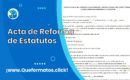 Formato de Acta de Reforma de Estatutos de Asociación: Cesión y Venta