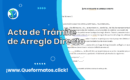 Formato de Acta de Trámite de Arreglo Directo