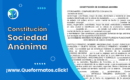 Formato de Constitución Sociedad Anónima (S.A.)