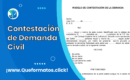 Formato de Contestación de Demanda Civil: Word/PDF