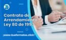 Formato de Contrato de Arrendamiento Ley 80 de 1993 (Word y PDF)