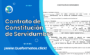 Formato de Contrato de Constitución de Servidumbre: Guía Completa y Descargable