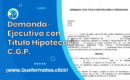 Formato de Demanda con Título Hipotecario C.G.P.