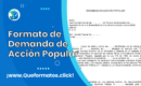 Formato de Demanda de Acción Popular: Guía y Ejemplo en Word