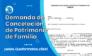 Formato de Demanda de Cancelación de Patrimonio de Familia C.G.P.