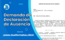Formato de Demanda de Declaración de Ausencia
