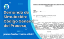 Formato de Demanda de Simulación (Código General del Proceso)