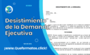 Formato de Desistimiento de la Demanda Ejecutiva: Ejemplo en Word