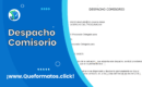 Formato de Despacho Comisorio: 2 Modelos (Presentación y Adición)