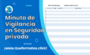 Formato de Minuta de Vigilancia en Seguridad Privada