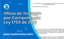 Formato de Oficio de Traslado por Competencia | Ley 1755 de 2015