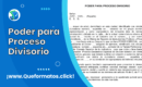 Formato de Poder para Proceso Divisorio en Word