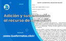Formato de Adición Sustentación al Recurso de Apelación
