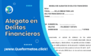 Formato de Alegato en Delitos Financieros (Word/PDF)