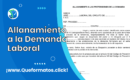 Formato de Allanamiento a la Demanda Laboral: Word/PDF