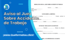 Formato de Aviso al Juez Sobre Accidente de Trabajo