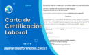 Formato de Carta de Certificación Laboral: Ejemplo y Modelo