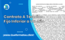 Formato de Contrato A Término Fijo Inferior a Un Año | Word/PDF
