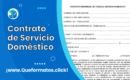 Formato de Contrato de Servicio Doméstico en Word Actualizado