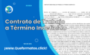 Formato de Contrato de Trabajo a Término Indefinido: Modelo (Word o PDF)