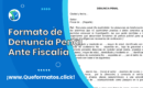 Formato de Denuncia Penal Ante Fiscalía: Word/PDF