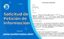 Formato de Solicitud de Petición de Información: Word/PDF