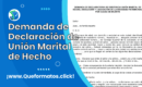 Formato de Demanda de Declaración de Unión Marital de Hecho