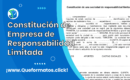 Formato de Constitución de Empresa de Responsabilidad Limitada