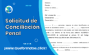 Formato de Solicitud de Conciliación Penal Word/PDF