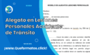 Formato de Alegato en Lesiones Personales Accidente de Tránsito