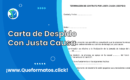Formato de Carta de Despido Con Justa Causa: Modelo en Word & PDF