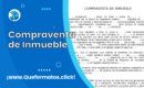 Formato de Compraventa de Inmueble: Ejemplo Word/PDF