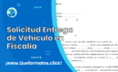 Escrito para Solicitud Entrega de Vehículo en Fiscalía por Accidente de Tránsito