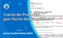 Formato de Carta de Preaviso por Parte del Empleador