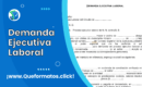 Formato de Demanda Ejecutiva Laboral: Minuta en Word y Guia
