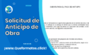 Formato de Solicitud de Anticipo de Obra, (Word & PDF)