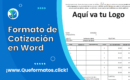 Formato de Cotización en Word ¡Descargable!