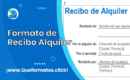 Formato de Recibo de Alquiler: Modelo (Word o PDF)