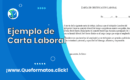 Ejemplo de Carta Laboral, Formato (Word o PDF) | Plantilla para Descargar