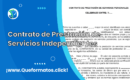 Formato de Contrato de Prestación de Servicios Personales Independientes. (Modelo Word)