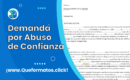 Formato de Demanda por Abuso de Confianza: Modelo (Word o PDF)