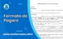 Formato de Pagaré en Word