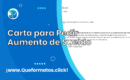 5 Formatos de Carta para Pedir Aumento de Sueldo