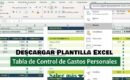 Formato de Tabla de Gastos Personales (Excel)