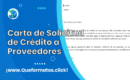Formato de Carta de Solicitud de Crédito a Proveedores: 4 Ejemplos