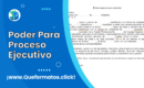 Formato de Poder Para Proceso Ejecutivo, Ejemplo en Word/PDF