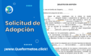 Formato de Solicitud de Adopción (Word/PDF)